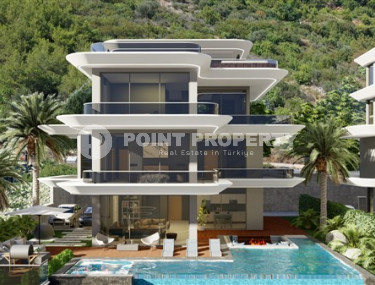 Elite three-story villas 5+2, 615 m², with infrastructure at developer prices in the Alanya - Bektas region.-id-2135-photo-1