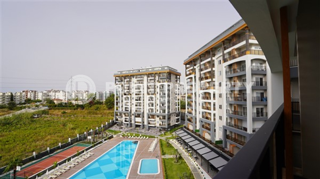 Новая двухкомнатная квартира, 50м², в элитном комплексе в 900м от моря в Авсалларе-id-2149-фото-1