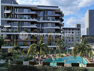 Старт продаж: квартиры 1+1 и 3+1, 65-135м² в новом проекте в районе Алании – Авсаллар-id-2256-фото-1