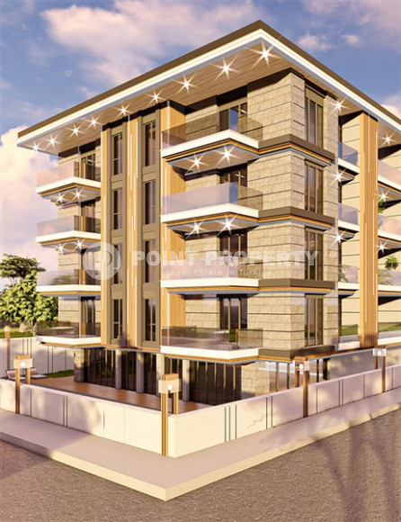 Two-room, 60m², and three-room apartment, 80m², in a complex under construction in the center of Alanya-id-2302-photo-1