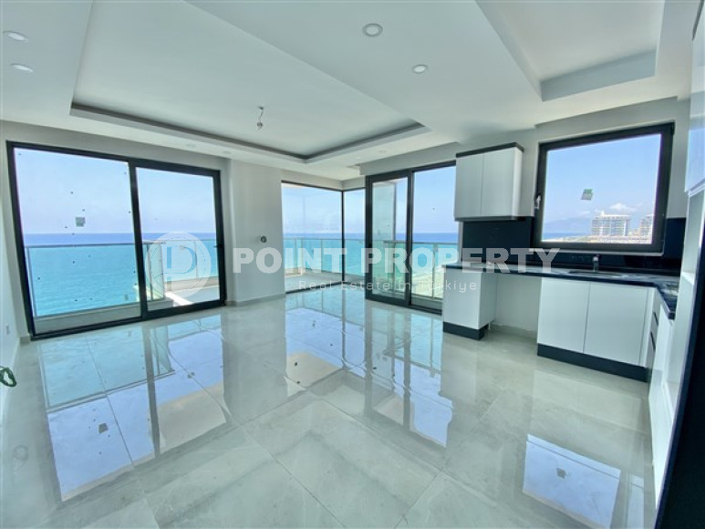 Новая трехкомнатная квартира, 80м², с видом на море, в элитном комплексе Махмутлара, Алания-id-2416-фото-1