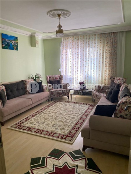 Меблированная квартира с двумя спальнями, 110м², в доме городского типа в районе Газипаша, Алания-id-2422-фото-1