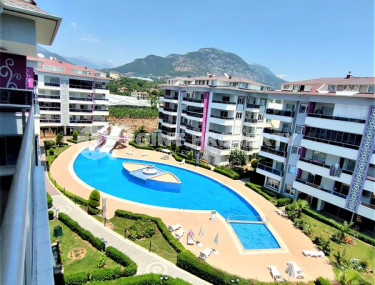 Lovely 3+1 duplex with an area of 110 m2 with fine finishing and a kitchen unit, in a low-rise complex with mountain views, Kestel, Alanya-id-2703-photo-1