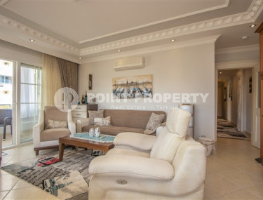 Furnished apartment 2+1, 100m², in a residence with a swimming pool in Cikcilli, Alanya-id-2734-photo-1