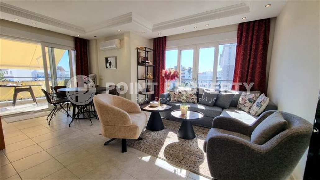 Spacious three-room duplex 120 m² with access to the roof in a cozy complex in Oba, Alanya-id-2866-photo-1