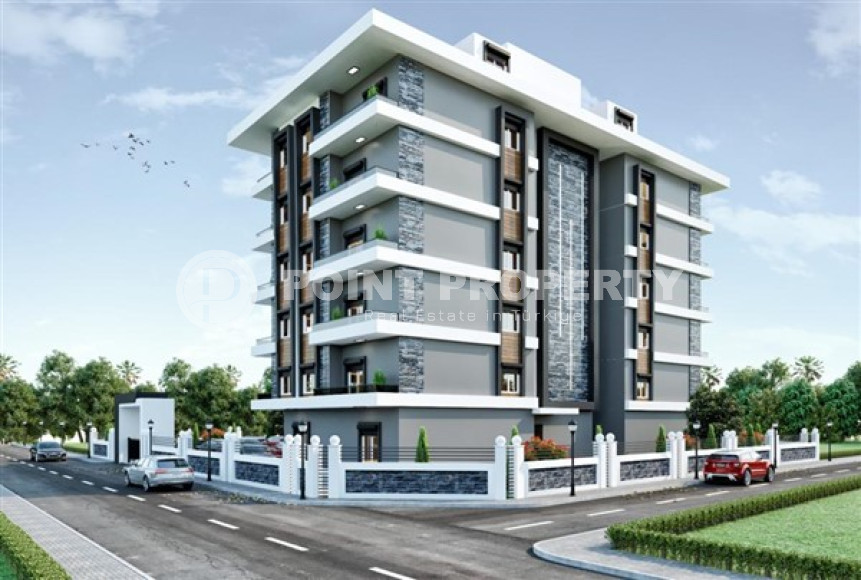 Новый пятиэтажный комплекс в районе Аланьи, Чиплаклы с апартаментами площадью 50 - 219 м2-id-2935-фото-1