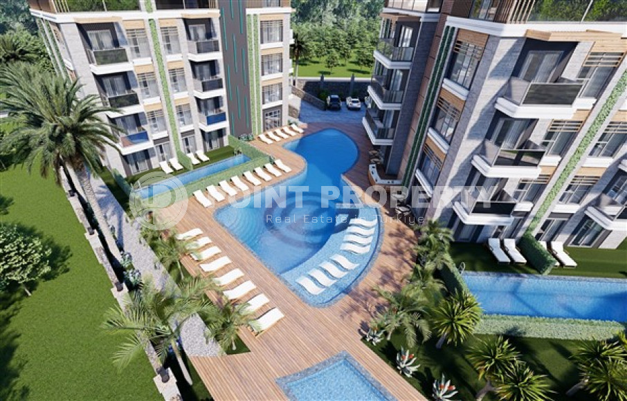 Investment project in upper Oba, apartments 55-190 m², start of construction in April 2023, Alanya-id-3030-photo-1