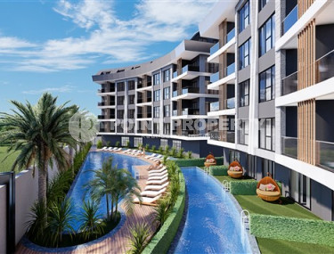 Инвестиционный проект с интересными планировками площадью 50-110 м² и квартирами с собственным бассейном, Конаклы, Аланья-id-3029-фото-1