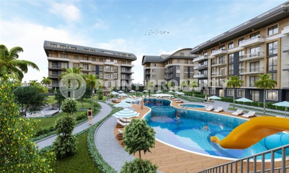 Apartment 1+1 in a luxurious new complex with its own cinema, Upper Oba, Alanya-id-3113-photo-1