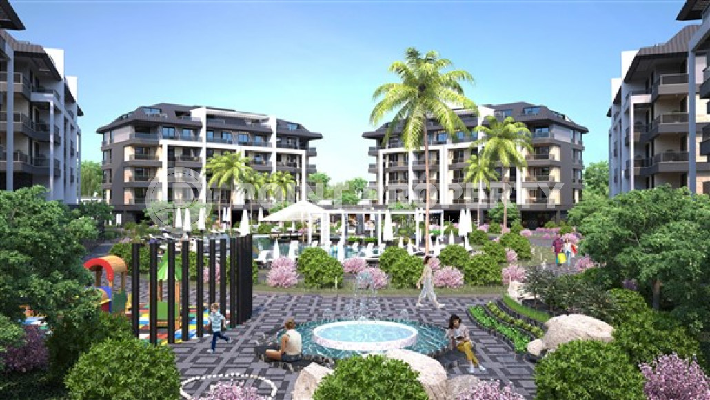 Apartments for sale in a low-rise complex under construction, Oba district, Alanya-id-3172-photo-1