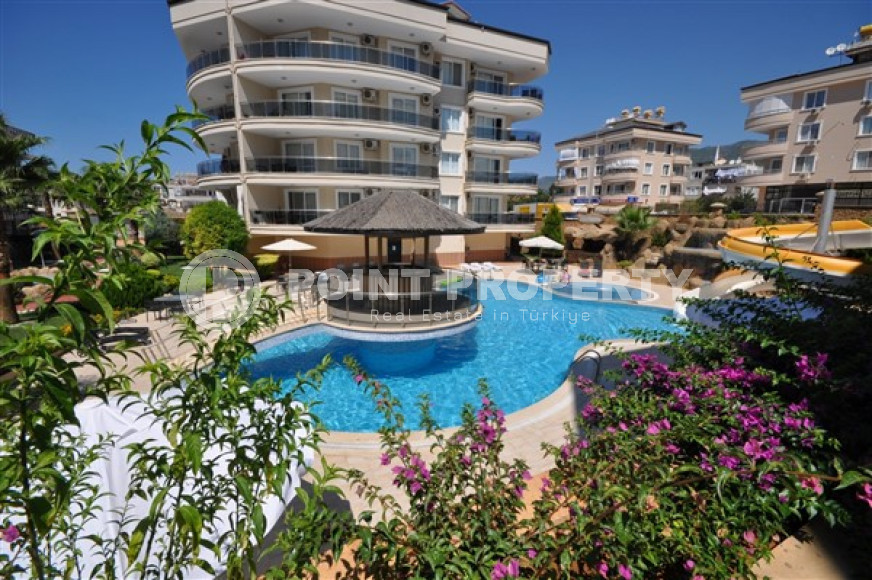 Nice furnished 3+1 duplex with private terrace, Oba, Alanya-id-3297-photo-1