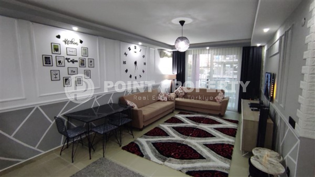 Стильные апартаменты 1+1 с мебелью и дизайнерским ремонтом, Махмутлар, Аланья-id-3392-фото-1