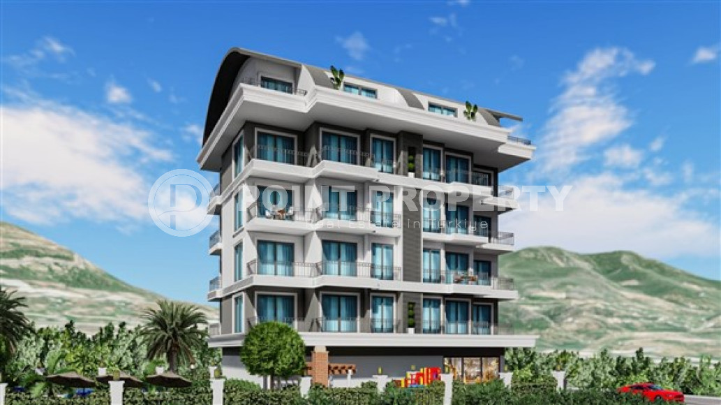 New and inexpensive one-bedroom apartment 55 m2, Alanya center, Ciplakli district-id-3420-photo-1