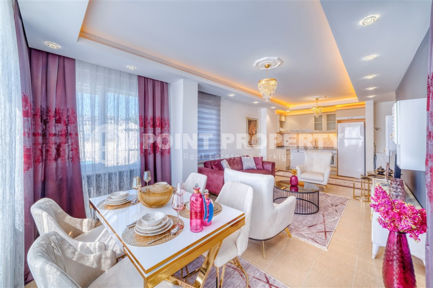 Exquisite one-bedroom apartment of 60 m2 in the Demirtas area, 50 meters from the sea-id-3436-photo-1