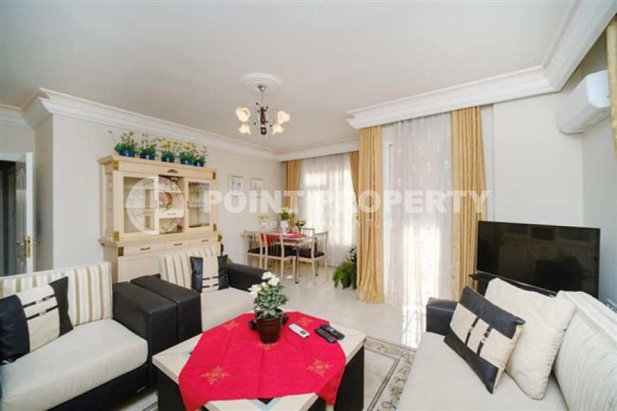 Beautiful three-room apartment 110 m2, Alanya center, furnished-id-3528-photo-1