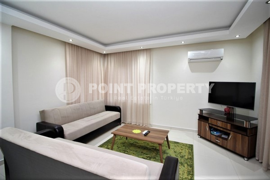 Equipped apartment 65 m2 with a spacious glazed balcony, Tosmur district-id-3549-photo-1