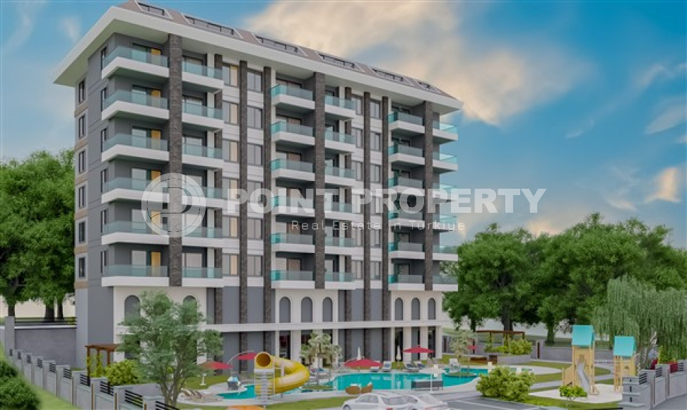 Апартаменты и двухуровневые квартиры с площадью от 56 до 115 м2 на этапе строительства в районе Авсаллар-id-3581-фото-1