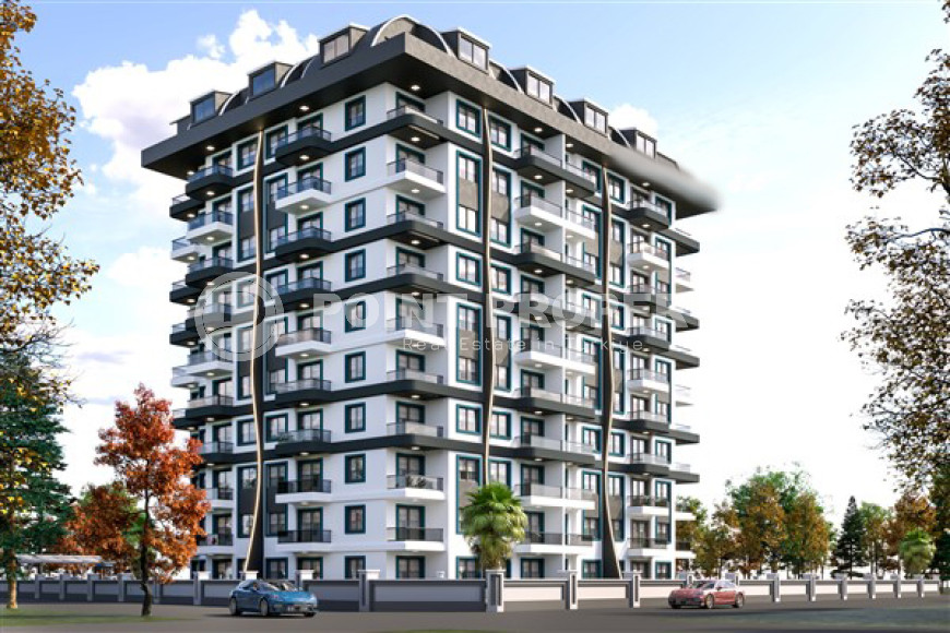 Апартаменты и дуплексные квартиры 43 - 90 м2 в новой высотной резиденции на стадии строительства с шикарной инфраструктурой, Газипаша-id-3451-фото-1
