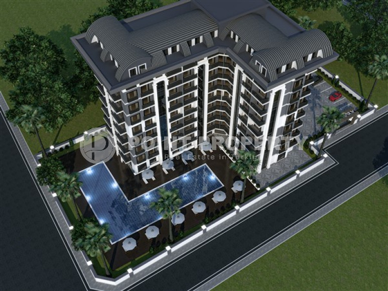 Апартаменты и двухуровневые квартиры  с площадью 55 - 135 м2 в комплексе на стадии строительства, район Паяллар-id-3679-фото-1