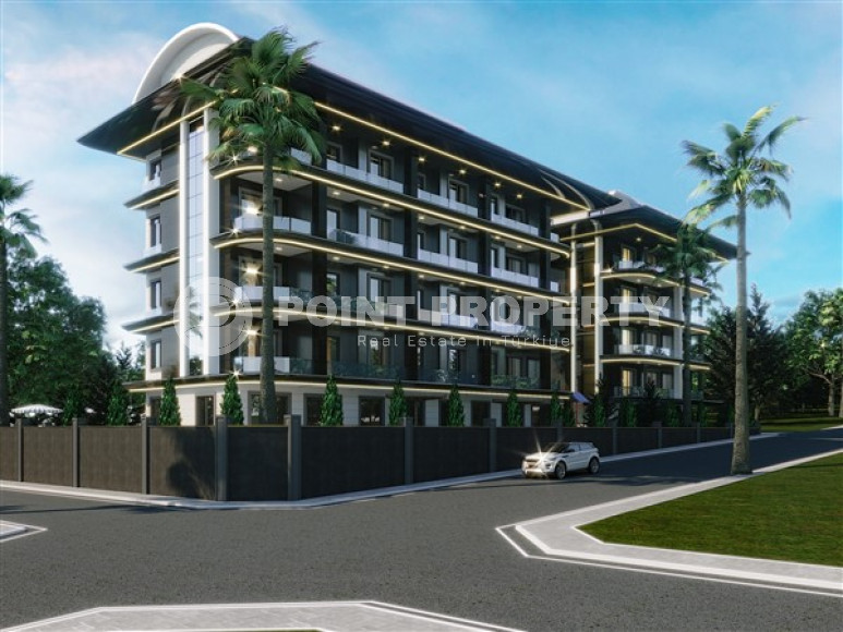 Двухуровневые апартаменты 100 м2 в новом комплексе расположенном в 50 метрах от Средиземного моря, центр Аланьи-id-3681-фото-1