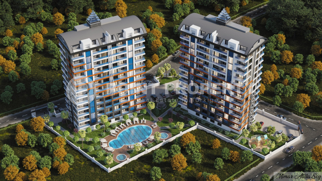 Luxury 3+1 apartments in a complex under construction with hotel infrastructure, Mahmutlar district-id-3811-photo-1
