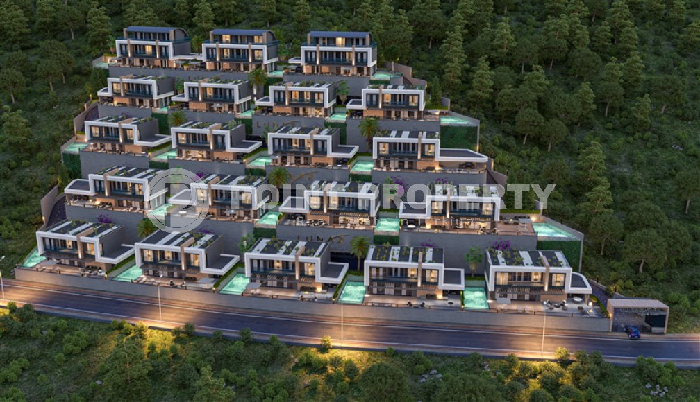 Luxury luxury villas under construction in the prestigious area of Alanya Kargicak.-id-3990-photo-1
