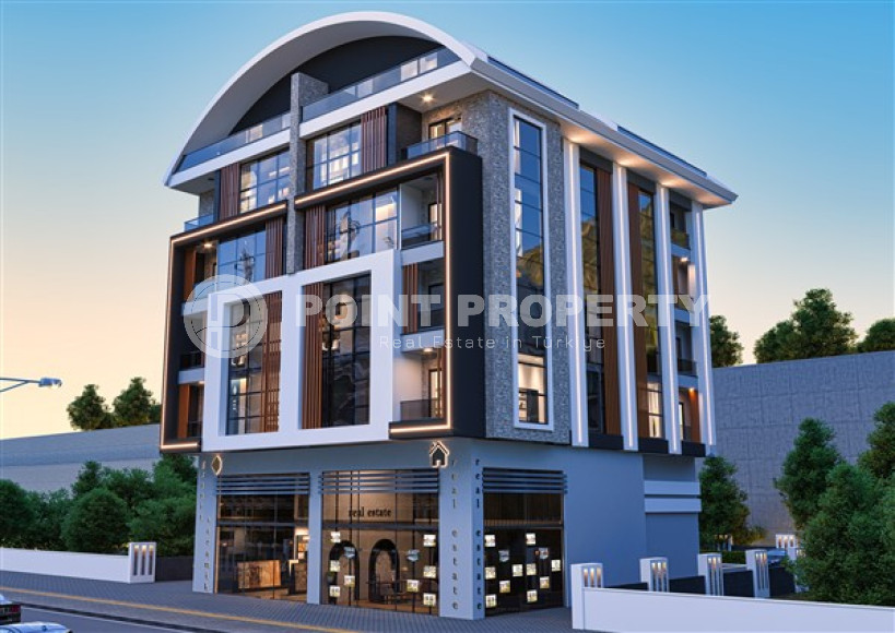 New office project under construction in the center of Alanya. Commercial premises with an area of 43 - 65 m2.-id-4092-photo-1
