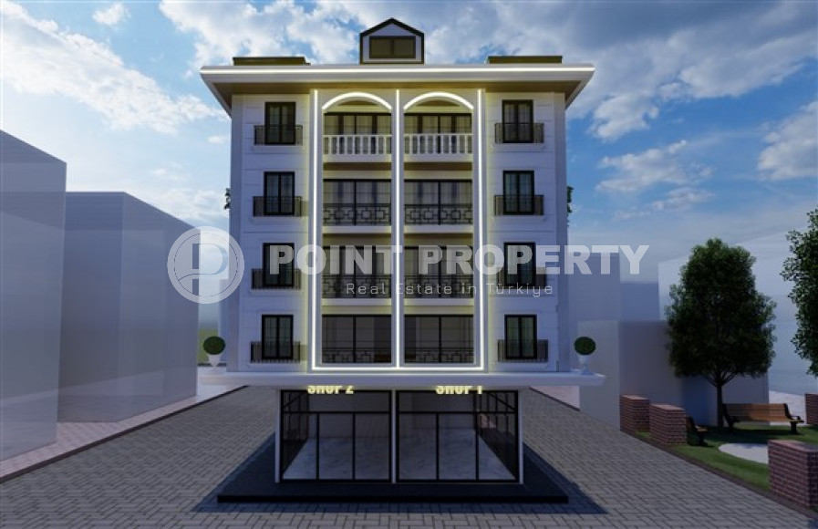 Magical penthouse with an area of 95 m2 in a low-rise complex under construction, the center of Alanya-id-4151-photo-1