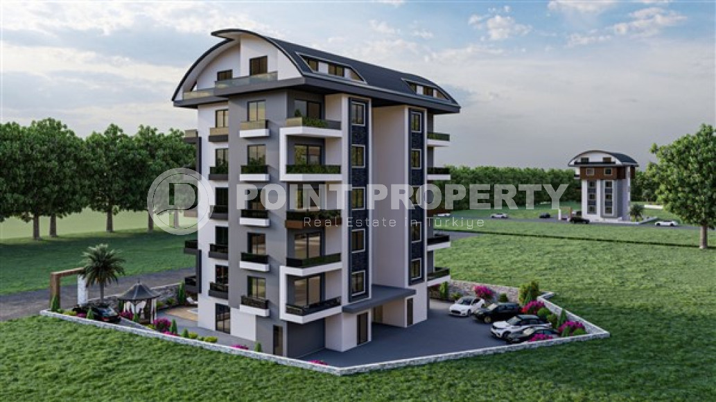 Apartments and duplexes in a building under construction with the possibility of obtaining interest-free installments and a residence permit in Turkey.-id-4155-photo-1