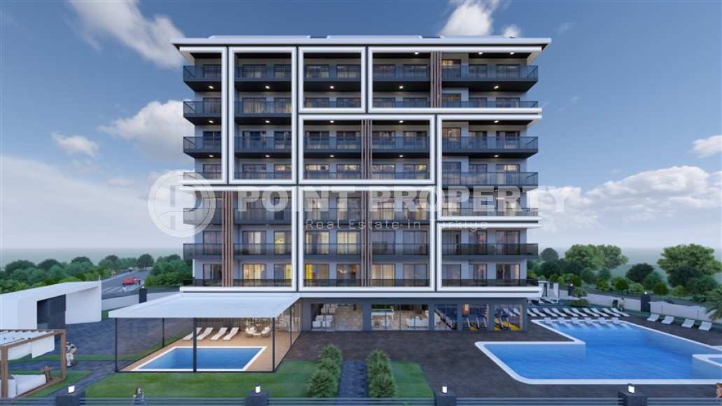 Квартира 1+1 на 3-м этаже в новом жилом комплексе на завершающем этапе строительства в районе Авсаллар.-id-4179-фото-1