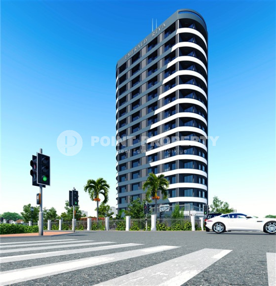 Investment project in the area of Mersin, Tomyuk. Residence of 14 floors 600 meters from the sea.-id-4237-photo-1