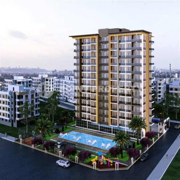 New investment project in the Tomyuk area, Mersin. Two-room apartments with an area of 67 m2.-id-4333-photo-1