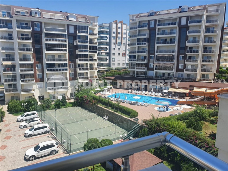 Furnished three-room apartment, 100m², with sea views in a luxury complex in Avsallar, Alanya-id-1362-photo-1