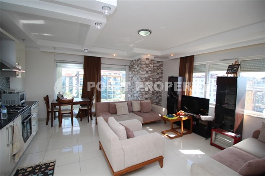 View duplex apartment 130 m2 with two bathrooms and balconies, Kestel district-id-4429-photo-1