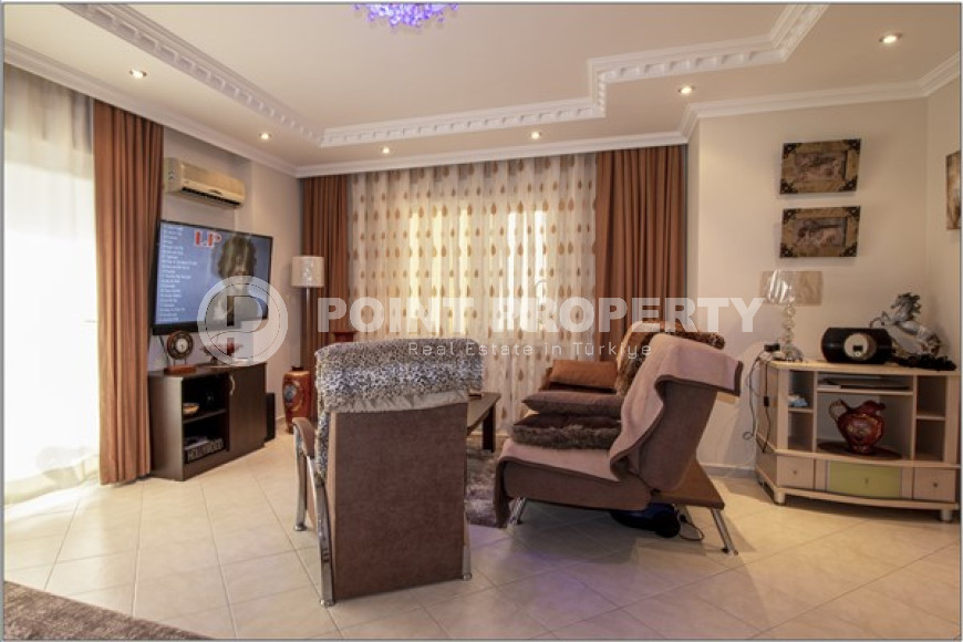 Удобная и комфортабельная квартира с площадью 120 м2 на 7 этаже комплекса, район Махмутлар-id-4805-фото-1
