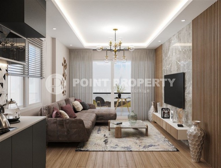 Two-room apartments with an area of 48 - 70 m2 at an inexpensive price in a new complex, Mersin, Tomyuk-id-4832-photo-1