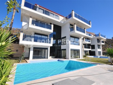 Three-storey villa with panoramic views of the Mediterranean Sea and the Taurus Mountains, 7+1 layout, in the Alanya-Kargicak area-id-4933-photo-1