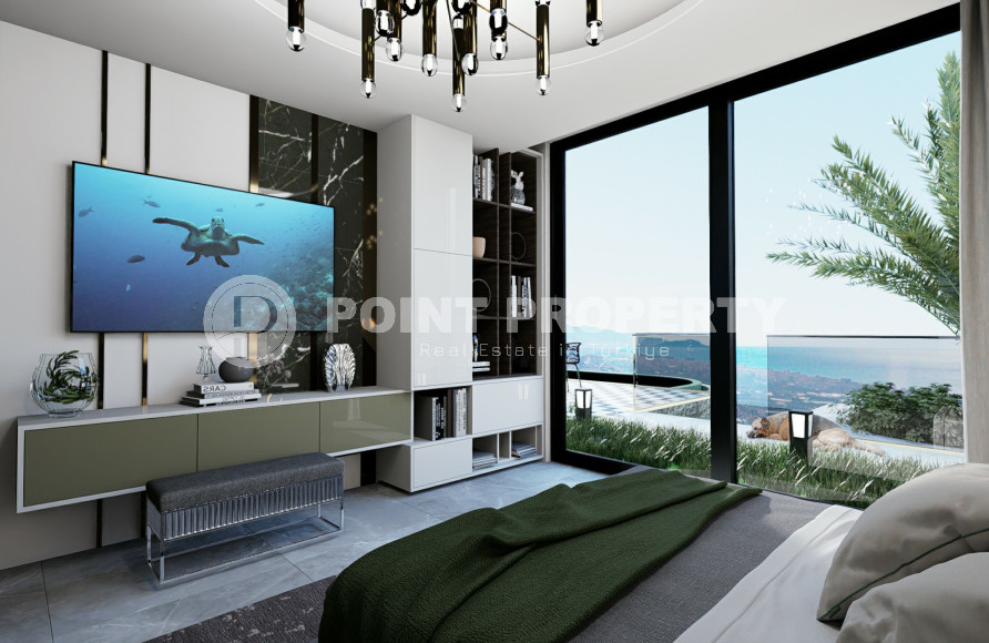 Exclusive two-storey premium villa on a plot of land of 600 sq. m. m. in the picturesque area of Alanya - Kargicak.-id-1055-photo-1