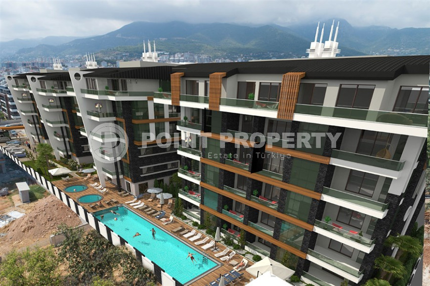 New luxury complex in the Alanya area - Oba: apartments of different layouts from a construction company-id-1423-photo-1
