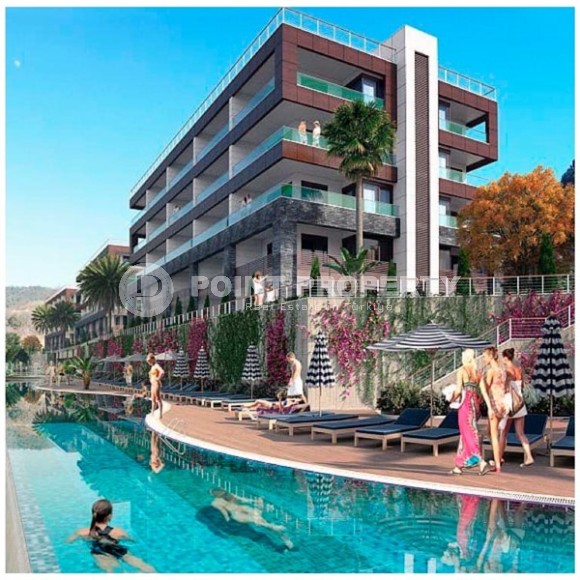 Apartments in a residence at the final stage of construction in a picturesque, prestigious area of Alanya - Kargicak-id-5527-photo-1