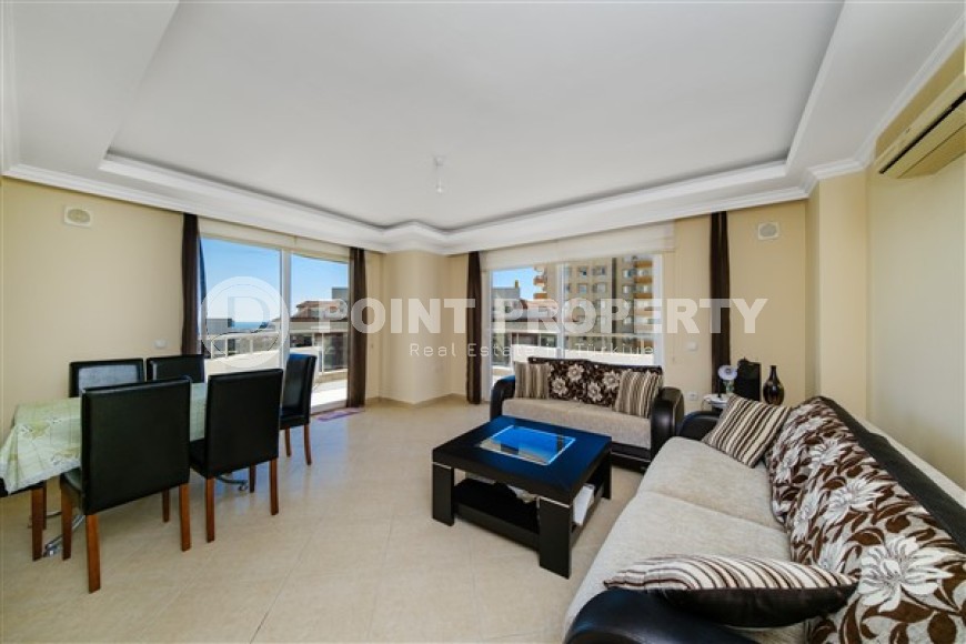 Панорамная квартира с видом на море на 5-м этаже, в популярном районе Аланьи - Махмутрар-id-5572-фото-1