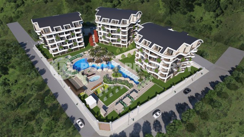 Apartments of different layouts, 47-120m², in Upper Oba, Alanya, in a residence with good infrastructure-id-2769-photo-1