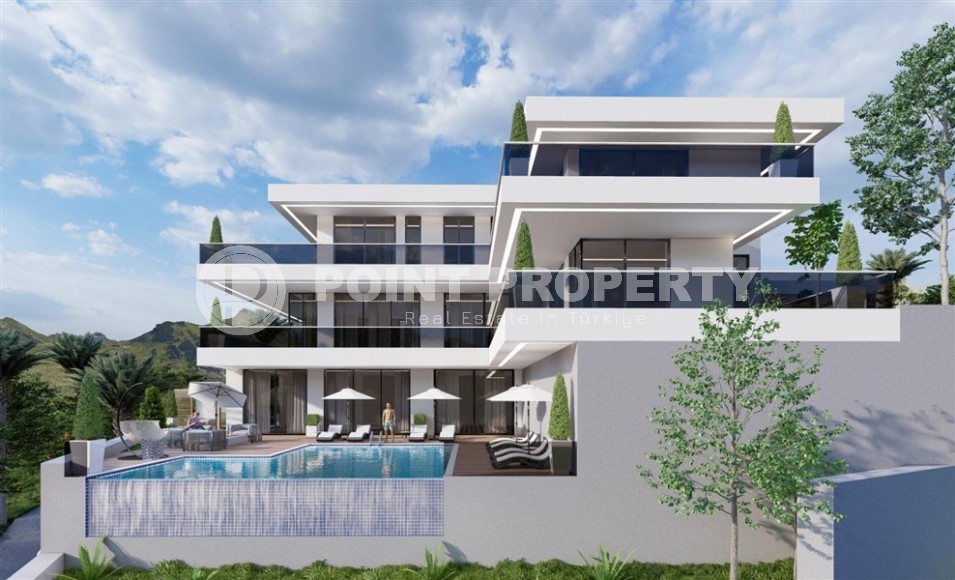 Elite three-storey villa 5+3, with a total area of 680 m2, in a prestigious, picturesque area of Alanya - Bektash-id-5823-photo-1