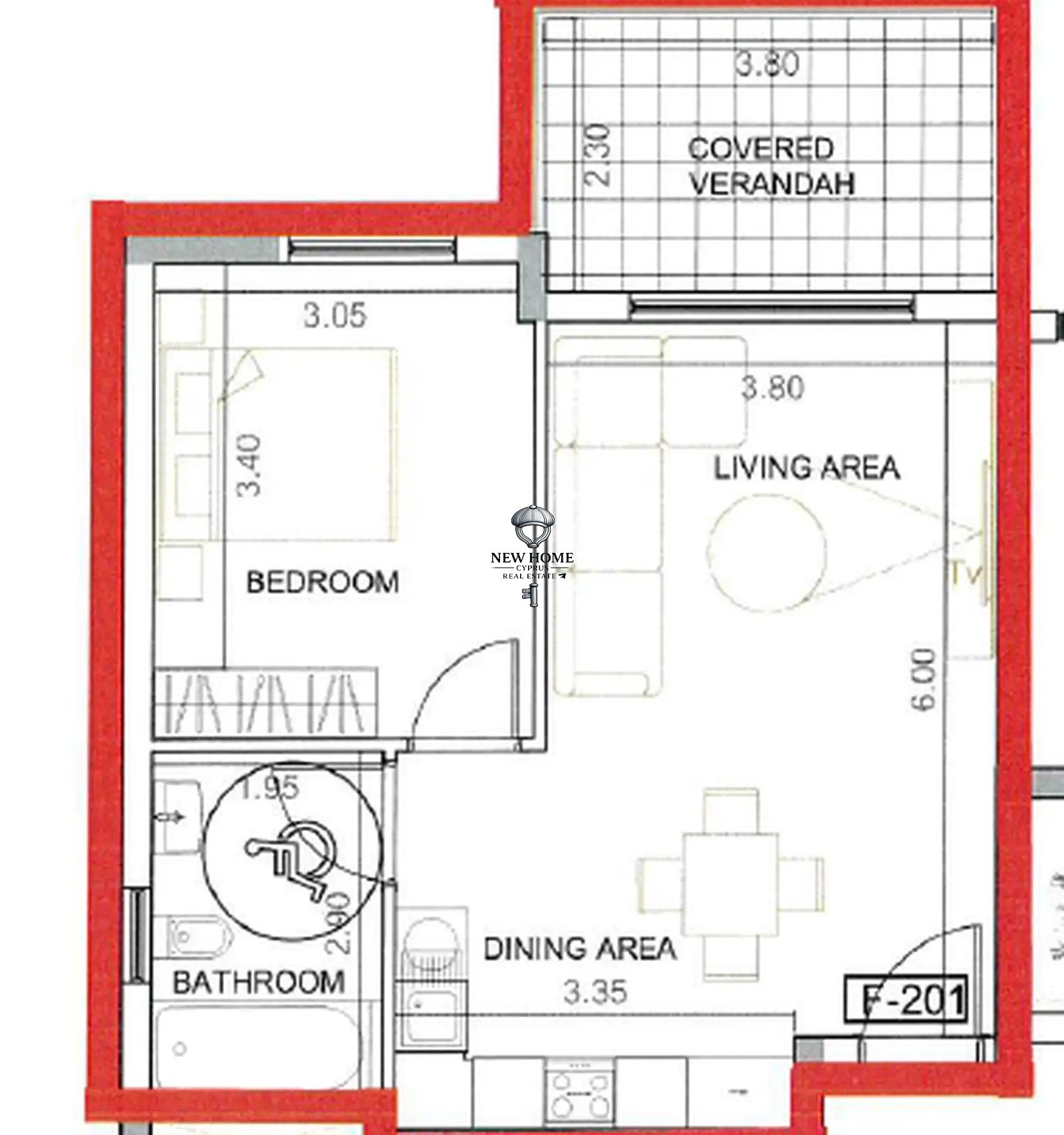 Apartment, 1 bedroom — 5