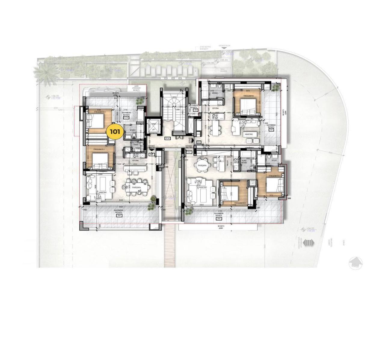 Apartment, 2 bedrooms — 4