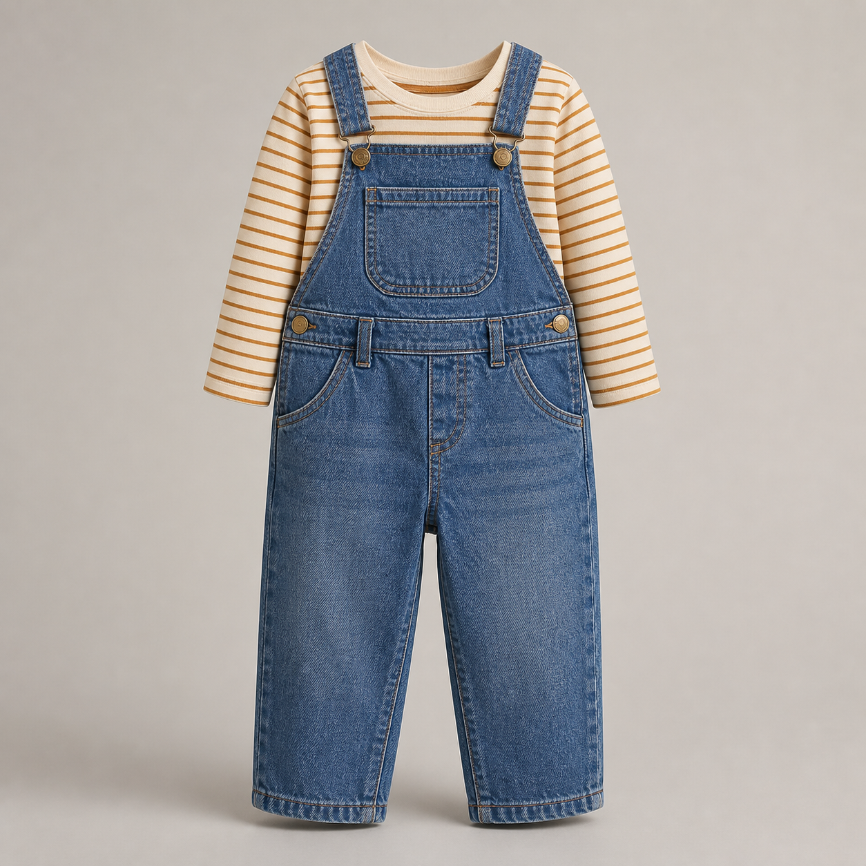 Adventure Denim Dungaree Set