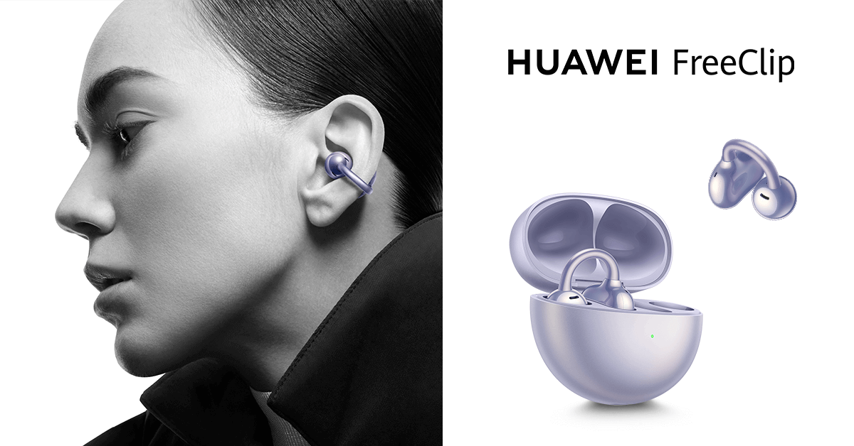 Huawei FreeClip революционни слушалки със C-bridge Design за удобно целодневно носене