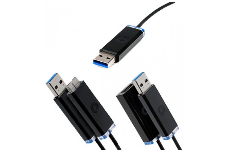 Кабелите Corning USB 3.Optical осигуряват USB-връзка на разстояние до 30 метра