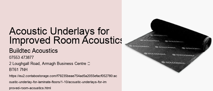 Types of Materials Used in Acoustic Underlays