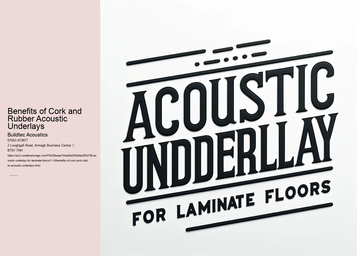 Acoustic Underlays in Retail and Commercial Spaces